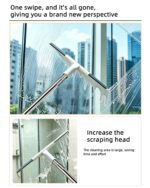 4-in-1 Bathroom Cleaning Brush Set with Sponge Pad, Hard Bristle / V-Shape Grout Brush and Squeegee - 120CM Extendable Stainless Steel Handle, Adjustable & Lockable Angle for Floor, Gap, Window and Bathtub - Image 8