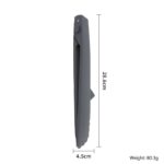 Grey Foldable Nylon Kitchen Tongs - Self-Standing Design with Serrated Grip and Locking Clip - Heat Resistant Food Serving Tool for BBQ, Pasta, Salad and Baking