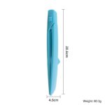 Blue Foldable Nylon Kitchen Tongs - Self-Standing Design with Serrated Grip and Locking Clip - Heat Resistant Food Serving Tool for BBQ, Pasta, Salad and Baking