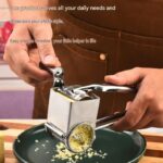 Stainless Steel Hand Crank Cheese Grater（Flat-blade planer+3-4 hole planer+5-6 hole planer+7-8 hole planer+9-10 hole planer） - Rotary Drum Shredder for Cheese, Chocolate and Butter - Ergonomic Handle Kitchen Gadget for Home Cooking and Baking - Image 4