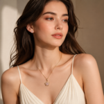 Pink Rotating Bauhinia Zircon Flower Pendant Necklace - Alloy and Zircon - 15mm Pendant, 40+5cm Chain, Design for Women, Fashionable Collarbone Jewelry Gift - Image 6