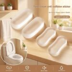 Small size 6 pack Toilet Seat Bumpers Transparent PU Gel Pads - Anti-Slip Shock Absorbing Cushions, Silent Close Protection, Easy Install Bathroom Hardware - Image 2