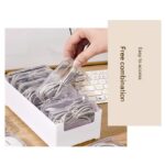 White Storage Box Set（Extra-large storage box + 22 small boxes） - Transparent Flip-Lid Compartments, Multi-Use Organiser for Chargers, Earbuds, Cards and Jewellery - Image 7