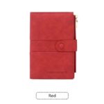 Red RFID-Protected Travel Passport Wallet - Slim Multi-Compartment Organiser for Cards, ID, SIM & Documents, PU Leather Finish