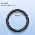Red Liquid Silicone Steering Wheel Cover - Ultra-Thin Non-Slip Sweat-Resistant Car Wheel Protector For O Type And D Type Wheels - Image 3