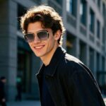 Men's Black Metal Frame Black Lens Sunglasses - Square Retro Style UV400 Protection Fashion Eyewear for Driving Travel and Daily Wear - Image 2