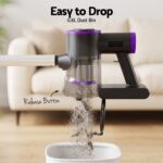 Devanti 3-in-1 Corded Stick Vacuum Cleaner, 16000Pa Strong Suction, Purple - Image 5