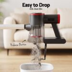 Devanti 3-in-1 Corded Stick Vacuum Cleaner, 16000Pa Strong Suction, Red - Image 5