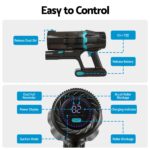 DEVANTI 30000Pa Cordless Stick Vacuum Cleaner 4-in-1 Handheld Vac, Green - Image 6