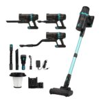 DEVANTI 30000Pa Cordless Stick Vacuum Cleaner 4-in-1 Handheld Vac, Green - Image 9