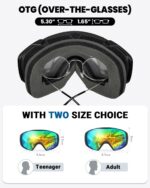 OutdoorMaster Ski Goggles with Cover Snowboard Snow Goggles OTG Anti-Fog -100% UV Protection-OM-18 - Image 2