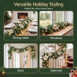 Jingle Jollys 2.7M Christmas Garland 8 Mode LEDs Timing 200 Tips Flowers Balls - Image 8