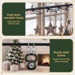 Jingle Jollys Christmas Garland Hook Hanger Wreath Fits 85-125CM Door No Drill - Image 5