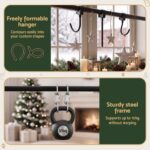 Jingle Jollys Christmas Garland Hook Wreath Hanger Fits 85-160CM Door No Drill - Image 5