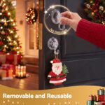 Jingle Jollys 2x Suction Cup Hooks Heavy Duty Christmas Wreath Hanger Window 5kg - Image 5