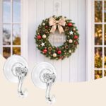 Jingle Jollys 2x Suction Cup Hooks Heavy Duty Christmas Wreath Hanger Window 5kg - Image 9