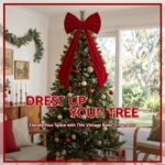 Jingle Jollys Red Velvet Christmas Bows Tree Decorations Xmas Ornaments - Image 4