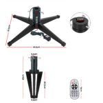 Jingle Jollys Christmas Tree Stand 360° Rotating for Xmas Tree Up to 2.7M with Remote Control - Image 2