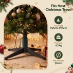 Jingle Jollys Christmas Tree Stand 360° Rotating for Xmas Tree Up to 2.7M with Remote Control - Image 5