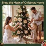 Jingle Jollys 10Pcs Christmas Tree Flower Set Garland Wreath Poinsettia Decorations - Image 9