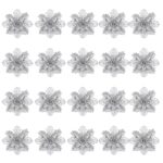 Jingle Jollys 20Pcs Christmas Tree Flower Set Garland Wreath Poinsettia Decorations - Image 4