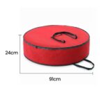 Jingle Jollys Christmas Garland Wreath Storage Bag Baubles Ornaments Container - Image 2