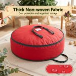 Jingle Jollys Christmas Garland Wreath Storage Bag Baubles Ornaments Container - Image 4