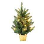 Jingle Jollys 45cm Artificial Christmas Tree Mini Christmas Tree Warm Light