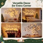 Jingle Jollys Christmas Willow Vine Lights Branch LED Fairy DIY Wall Decor 1.8m Warm White - Image 6