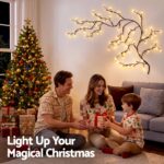 Jingle Jollys Christmas Willow Vine Lights Branch LED Fairy DIY Wall Decor 1.8m Warm White - Image 7