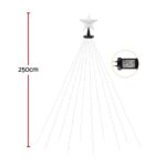 Jingle Jollys 2.5M Christmas Tree Lights Christmas Lights Tree Topper Waterfall Fairy Lights White - Image 2