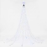 Jingle Jollys 2.5M Christmas Tree Lights Christmas Lights Tree Topper Waterfall Fairy Lights White - Image 4