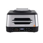 Devanti 5-in-1 Electric BBQ Grill Air Fryer, 2200W 8L Smart Thermometer - Image 3