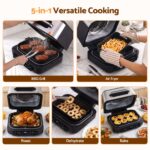 Devanti 5-in-1 Electric BBQ Grill Air Fryer, 2200W 8L Smart Thermometer - Image 4