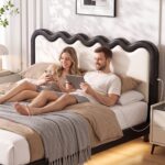 Artiss Double Bed Frame, Floating Design with RGB LED and USB Charging - Image 10