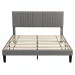 Artiss Queen Bed Frame with Adjustable Headboard, Grey, 300kg Capacity - Image 4