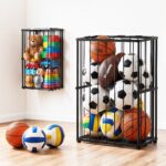 Everfit Ball Storage Rack Elastic Rope Ball Rack Wall Mounted & Floor Organizer - Image 8