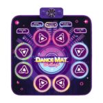 Keezi Dance Mat Toy for Kids Age 3-12 Electronic Dance Pad with Bluetooth 4 Game Modes Purple - Image 4