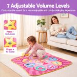 Keezi Dance Mat for Kids Age 3-12 Electronic Dance Game Pad Toy with 3 Game Modes, Pink - Image 8