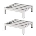 Giantz 35x35cm Dunnage Rack 2-Pack Stainless Steel Kitchen Floor Stand