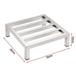 Giantz 35x35cm Dunnage Rack 2-Pack Stainless Steel Kitchen Floor Stand - Image 2