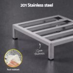 Giantz 35x35cm Dunnage Rack 2-Pack Stainless Steel Kitchen Floor Stand - Image 4