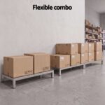 Giantz 60x35cm Dunnage Rack 2-Pack Stainless Steel Kitchen Floor Stand - Image 7