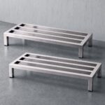 Giantz 60x35cm Dunnage Rack 2-Pack Stainless Steel Kitchen Floor Stand - Image 9