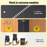 Giantz Automatic Chicken Coop Door 37cm Solar Powered Smart App Control Black - Image 6