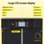 Giantz Automatic Chicken Coop Door 37cm Solar Powered Smart App Control Black - Image 9