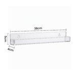 Artiss 6-Pack Acrylic Wall Shelves, Clear Floating Display Shelf with Detachable Panels & Front Lip - Image 3