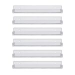 Artiss 6-Pack Acrylic Wall Shelves, Clear Floating Display Shelf with Detachable Panels & Front Lip - Image 4