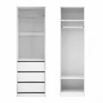 Artiss 2X Wardrobe Clothes Closet Storage Organiser Armoire White - Image 5