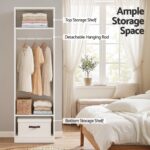 Artiss 2X Wardrobe Clothes Closet Storage Organiser Armoire White - Image 9